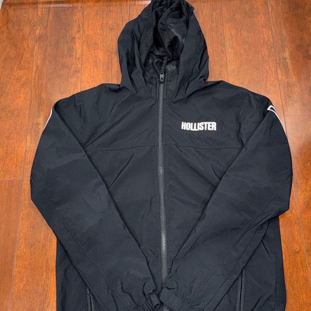 Hollister Women's Black Bomber Jacket